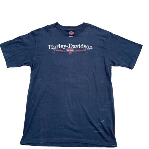 Harley-Davidson Other - Harley Davidson Shirt Men’s Large Short Sleeve Shenandoah Staunton VA Blue Read